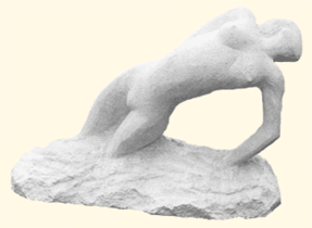 Création d'une sculpture en pierre sculpture contemporaine